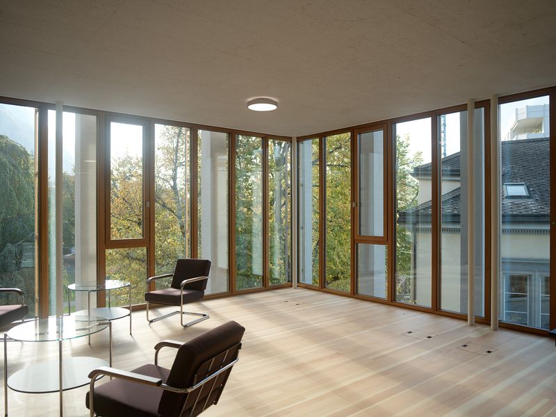 Umbau und Erweiterung Staatsgebäude Chur – Begegnungsort, Salon Annex – Adrian Scheidegger / Alexander Jaquemet